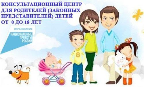 Консультационный центр для родителей (законных представителей) детей от  0 до 18 лет, а также гражданам, желающим принять на воспитание в свои семьи детей, оставшихся без попечения родителей